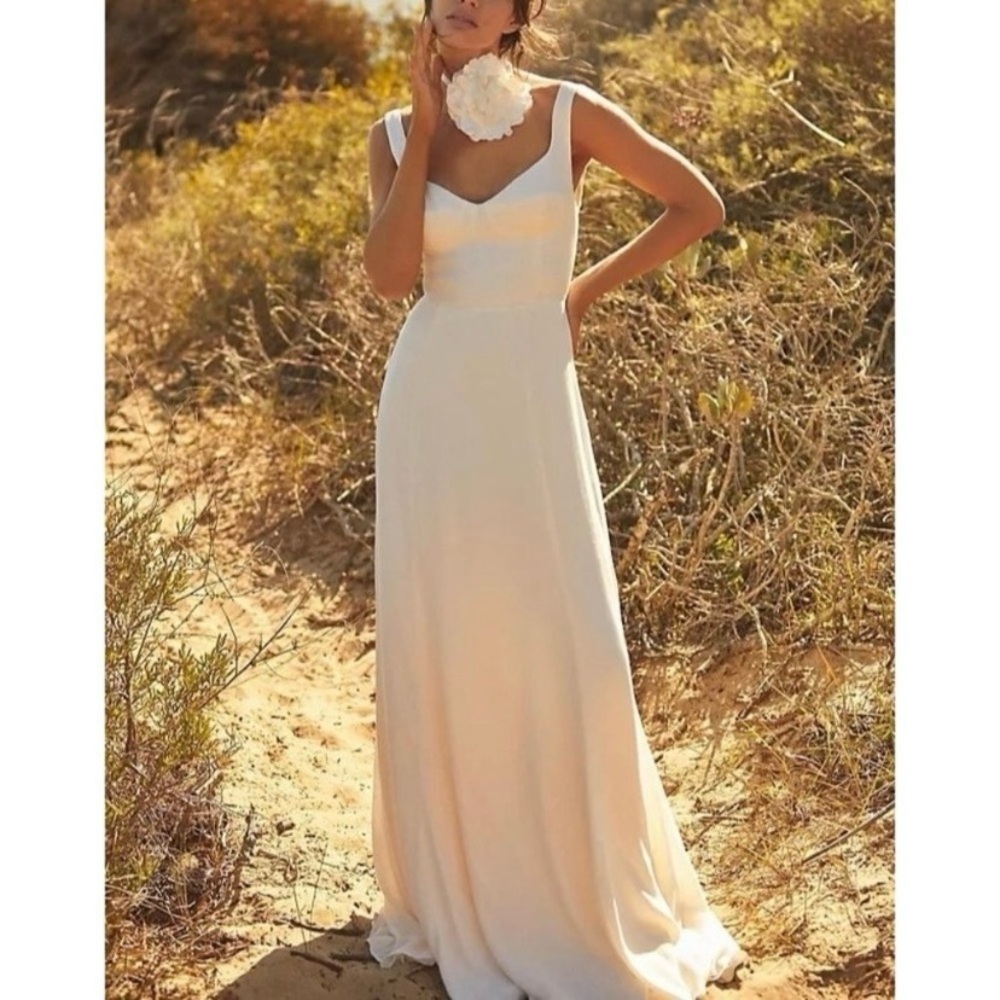 Reformation Lecce Dress in Ivory - size 2 - Picture 8 of 11